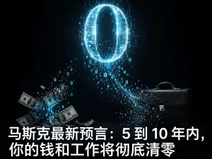 马斯克最新预言：5 到 10 年内，你的钱和工作将彻底清零