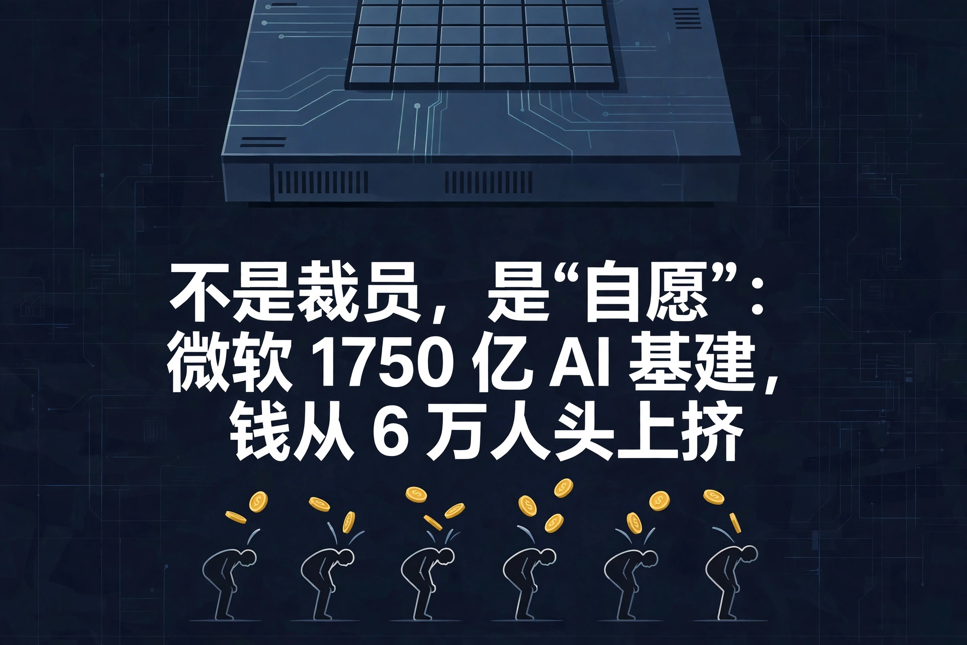 不是裁员，是“自愿”：微软 1750 亿 AI 基建，钱从 6 万人头上挤